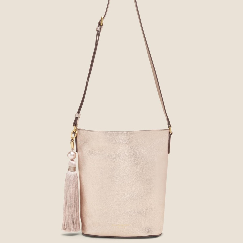 Donna Karan Rose Gold Leather Purse